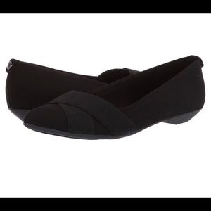 Anne Klein Oalise Ballet Flat shoes Black $70 new